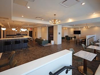 Community Room at Residences at 55 in Downtown Cleveland OH